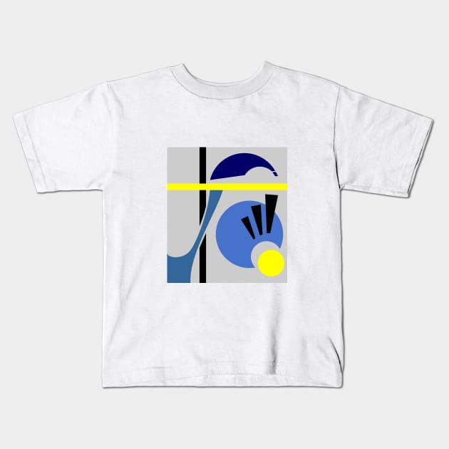 Illustration of an eye looking down, amazement concept. Kids T-Shirt by BumbleBambooPrints